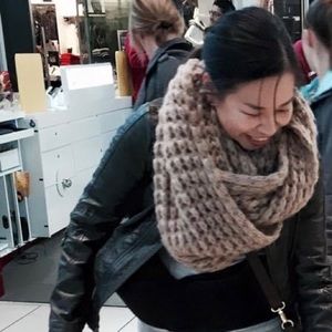 Aldo Beige tan knit scarf